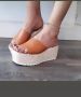 Digo Dames Sandalen met Platform en Gelzool Camel Suède Comfort & Stijl Made in Spain - Thumbnail 3