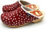 DINA dames klompen zweedse muilen rood met witte stip - Thumbnail 2