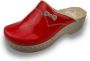 DINA Folio Rood met geborduurd strikje kunststof zool en medisch voetbed - Thumbnail 9