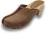 DINA heels nubuck leer coffee brown hak - Thumbnail 4