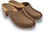 DINA heels nubuck leer coffee brown hak - Thumbnail 5