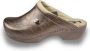 DINA Medische PU klompen PU klompen met kunststof zool ziekenhuis klompen zorgklompen CLOGS Glittery Gold - Thumbnail 2