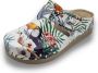 DINA Tropical clogs kunststof zool en medisch voetbed heerlijk gezellig - Thumbnail 6