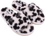 Disney Zwart-beige bontpantoffels Mickey Mouse 36 - Thumbnail 4