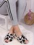 Disney Zwart-beige bontpantoffels Mickey Mouse 36 - Thumbnail 6