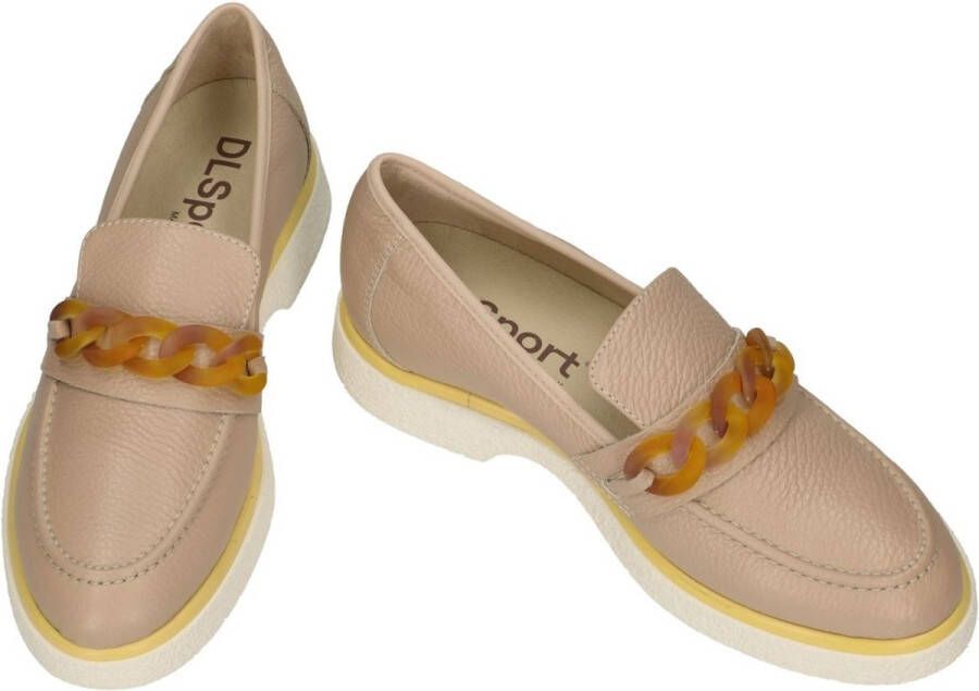 DL Sport Dlsport -Dames nude oud-roze ballerina's & mocassins