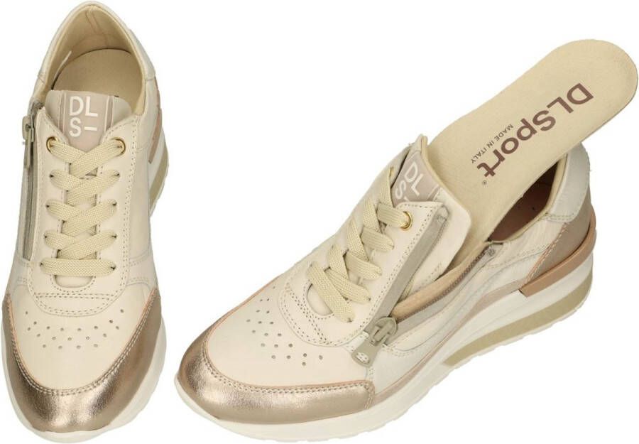 DL Sport Dlsport -Dames off-white ecru parel sneakers - Foto 3