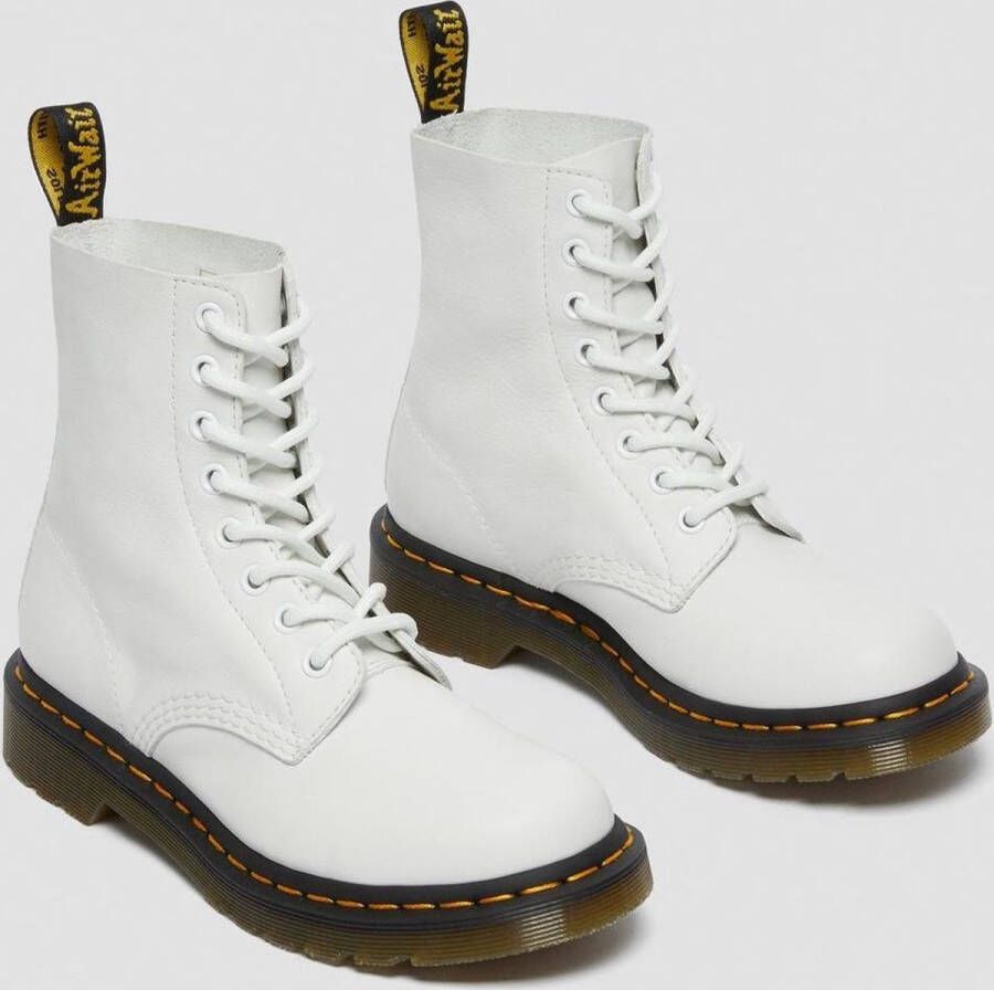 Dr. Martens 1460 PASCAL OPTICAL WHITE VIRA Volwassenen VeterlaarzenHalf-hoge schoenen Wit beige