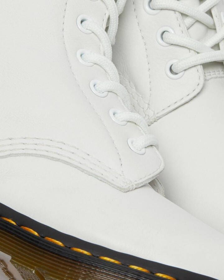 Dr. Martens 1460 PASCAL OPTICAL WHITE VIRA Volwassenen VeterlaarzenHalf-hoge schoenen Wit beige