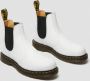 Dr. Martens 2976 Yellow Stitch Smooth White Boots - Thumbnail 9