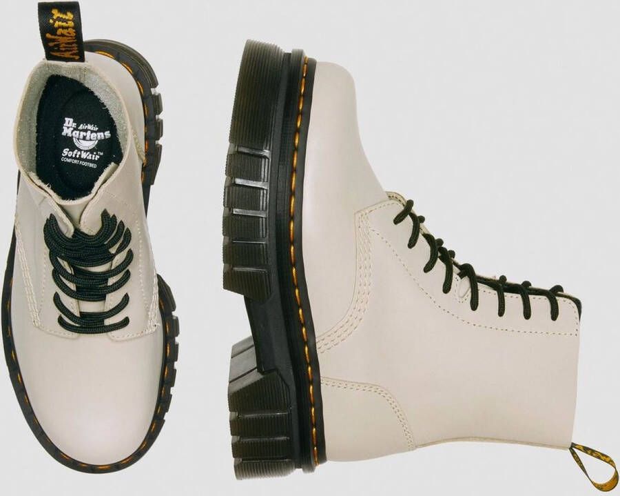 Dr. Martens Audrick Platform Grey Nappa Lux Dames Boots