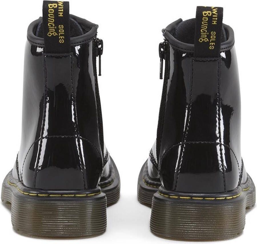 Dr. Martens Delaney Meisjes Veterboots Zwart lak