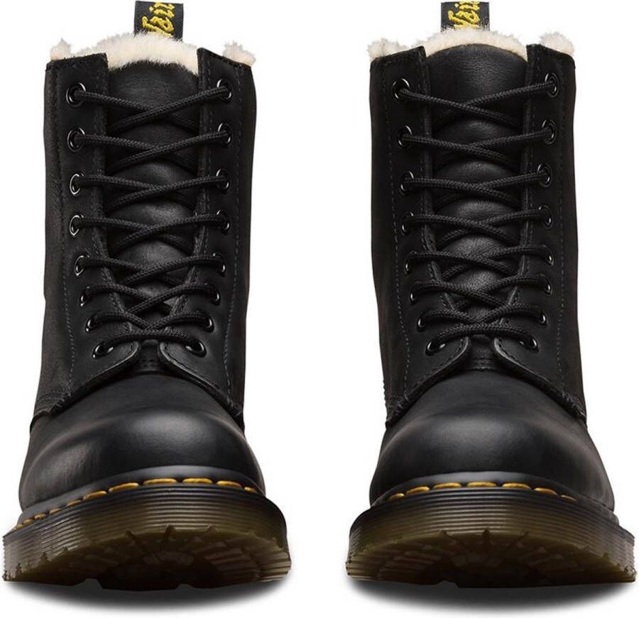 Dr Martens Serena enkellaarsjes met voering van imitatiebont Dr. Martens Zwart Dames - Foto 11