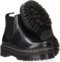 Dr. Martens Zwarte Leren Laarzen met Elastische Inzetstukken Black - Thumbnail 6