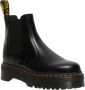 Dr. Martens Zwarte Leren Laarzen met Elastische Inzetstukken Black - Thumbnail 7