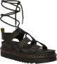Dr. Martens Minimalistische leren sandalen met unieke veters en lichtgewicht EVA-zool Zwart Dames - Thumbnail 13