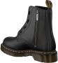Dr Martens Dr. martens 1460 Pascal Front Zip Dames Veterboots Mat Zwart - Thumbnail 5