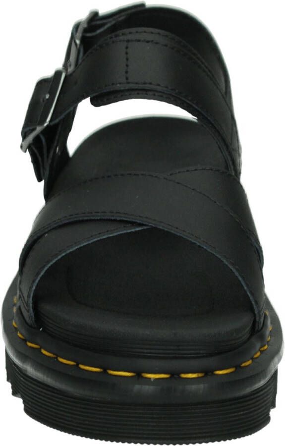 Dr. Martens DVOSS~II~BLACK~HYDRO~LEATHER~~ Platte sandalenDames Sandalen Zwart - Foto 6
