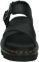 Dr. Martens DVOSS II BLACK HYDRO LEATHER Volwassenen Platte sandalen Zwart - Thumbnail 14