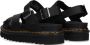 Dr. Martens DVOSS II BLACK HYDRO LEATHER Volwassenen Platte sandalen Zwart - Thumbnail 4