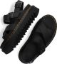 Dr. Martens DVOSS II BLACK HYDRO LEATHER Volwassenen Platte sandalen Zwart - Thumbnail 7