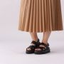 Dr. Martens DVOSS~II~BLACK~HYDRO~LEATHER~~ Platte sandalenDames Sandalen Zwart - Thumbnail 13