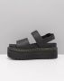 Dr Martens Dr Martens Voss Quad platform sandaal van leer - Thumbnail 9