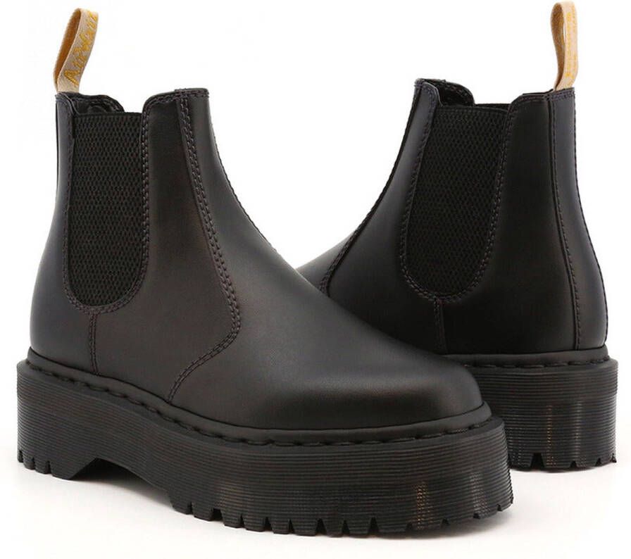 Dr. Martens Beatles V2976 Quad Zwarte Leren Platform Schoenen Black Dames - Foto 11