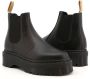 Dr. Martens Beatles V2976 Quad Zwarte Leren Platform Schoenen Black Dames - Thumbnail 11