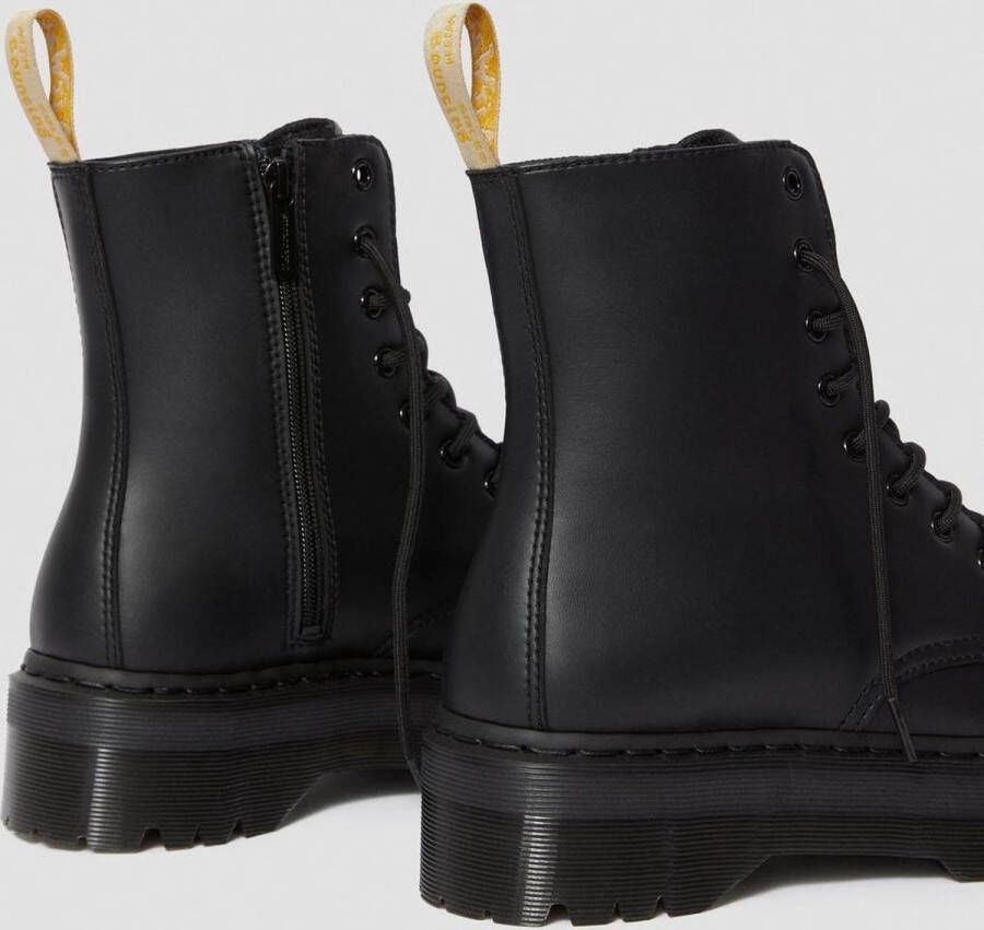 Dr. Martens Eco-leren ritslaarzen zwarte platformszool Black Dames - Foto 11