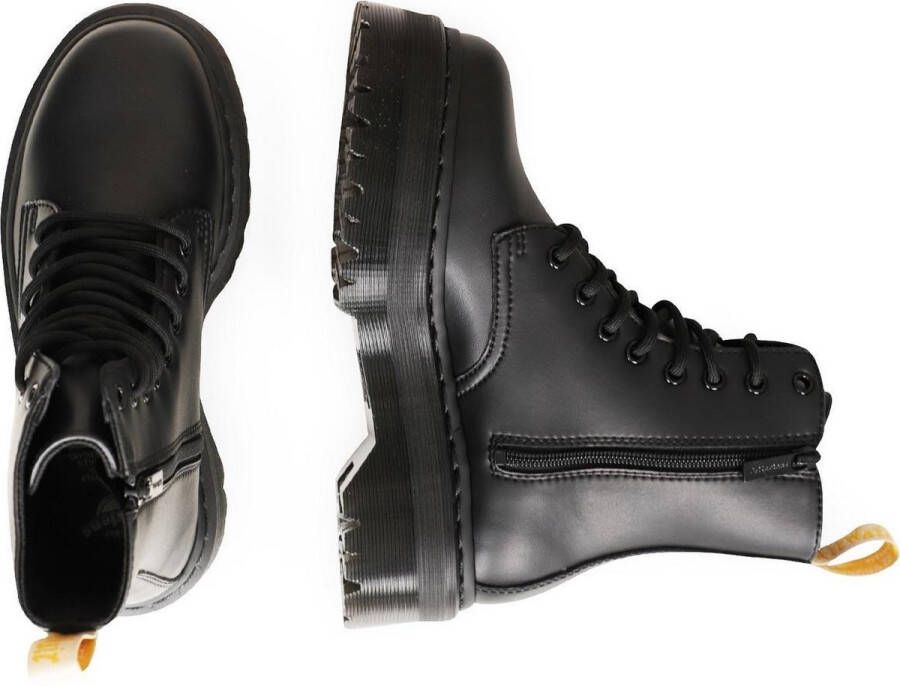 Dr. Martens Eco-leren ritslaarzen zwarte platformszool Black Dames - Foto 14
