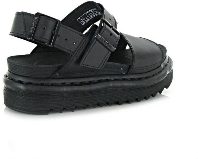 Dr. Martens Zwarte platte schoenen met verstelbare gespen en lichte sleehak Black Dames - Foto 11