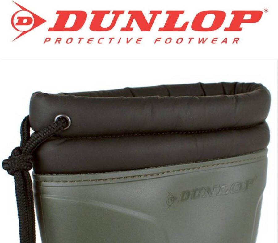 Dunlop Laarzen Rubber Laarzen Heren Regenlaarzen- Laarzen Dames Gevoerde Laarzen Werk Laarzen Groen