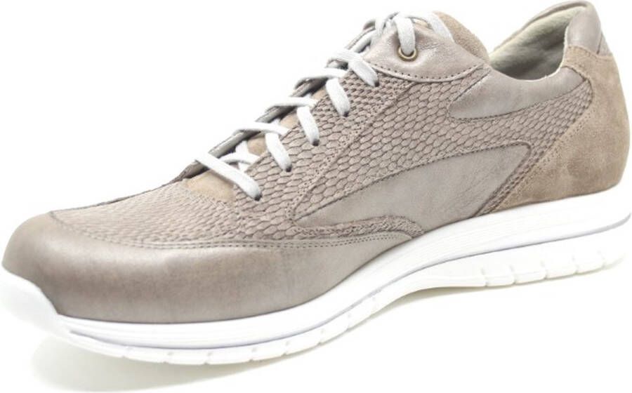 Durea 6148 682 8213 Taupe smalle sneaker wijdte E