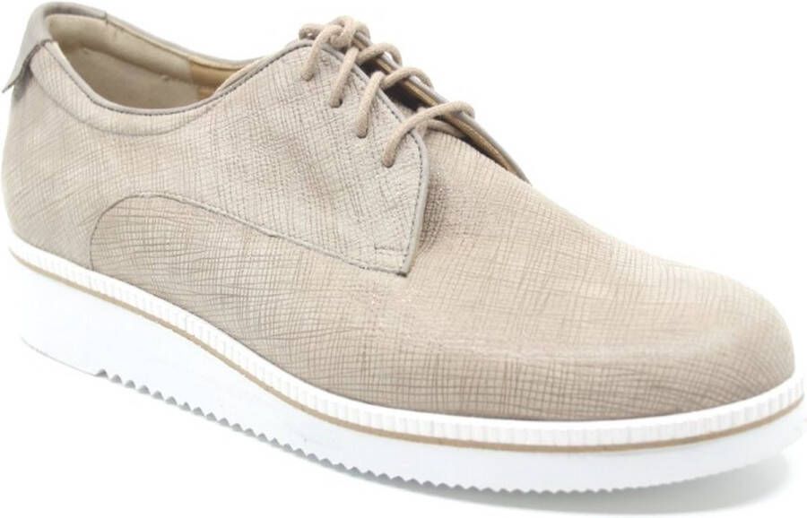 Durea 6191 G Volwassenen Dames veterschoenen Taupe