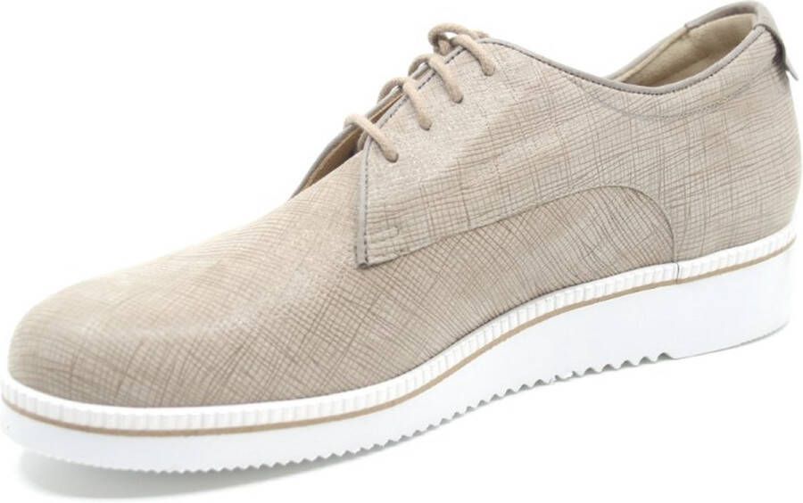 Durea 6191 G Volwassenen Dames veterschoenen Taupe