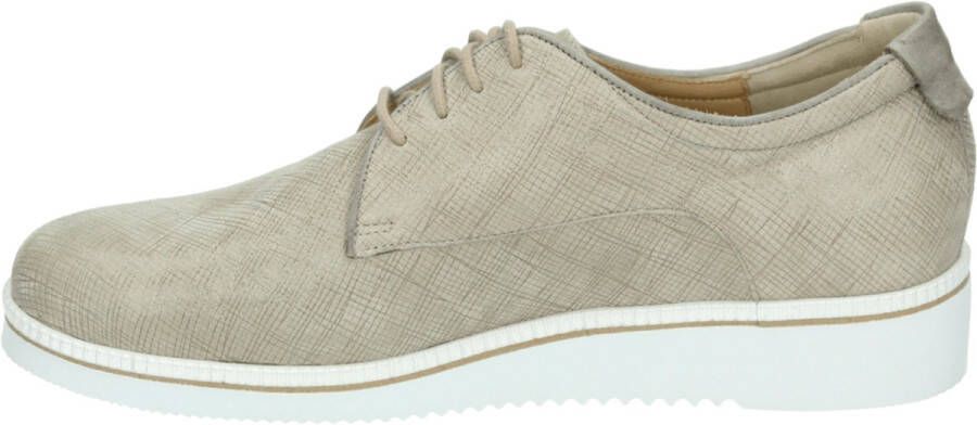 Durea 6191 G Volwassenen Dames veterschoenen Taupe