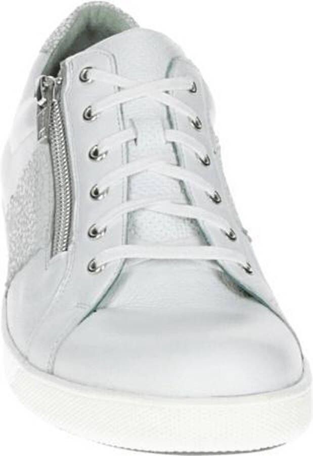 Durea 6195 G Volwassenen Dames sneakersDames veterschoenen Wit beige