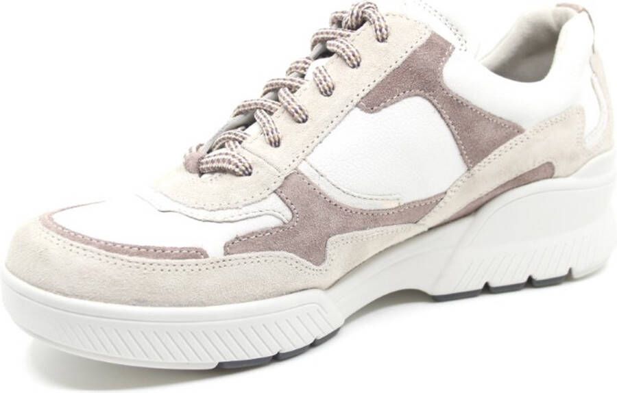 Durea 6252 H GO Volwassenen Lage sneakers Wit beige