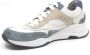 Durea 6267 682 0264 Beige combi kleurige smalle dames sneaker - Thumbnail 7