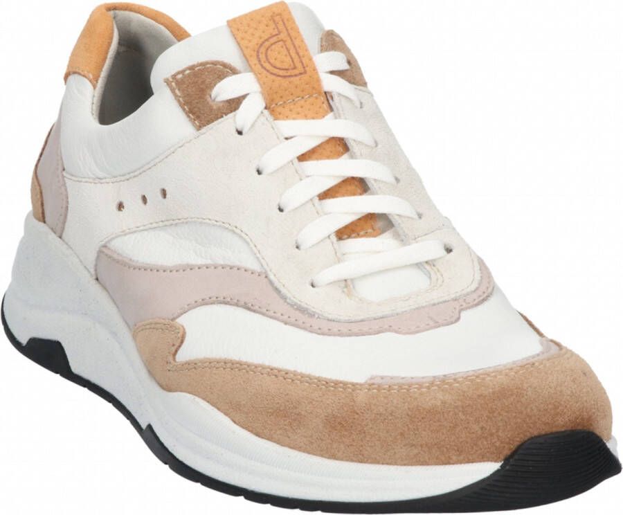 Durea 6267 Sneaker Tabacco Kiezel Wit E