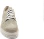 Durea 6276 095 0435 Taupe nubuck trendy veterschoenen wijdte H - Thumbnail 3