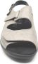 Durea 7178 219 8164 Taupe kleurige brede dames sandalen met klittenband sluiting - Thumbnail 4