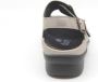 Durea 7178 219 8164 Taupe kleurige brede dames sandalen met klittenband sluiting - Thumbnail 6