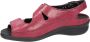 Durea 7178~H~~~~~~~~~~~~~~~~~~~~~~~~ Platte sandalenDames Sandalen Rood - Thumbnail 5