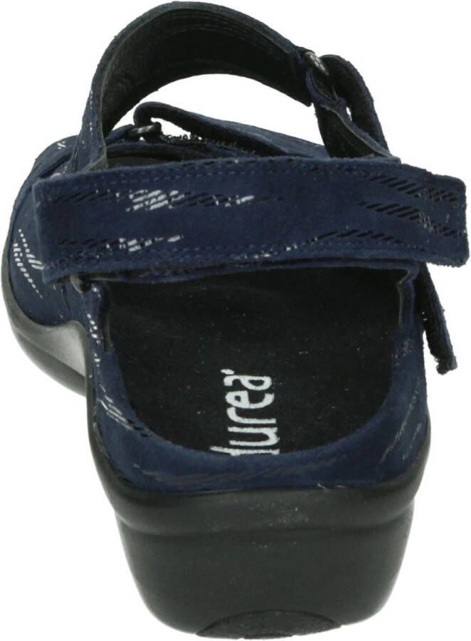 Durea 7258 E Platte sandalenDames Sandalen Blauw