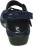 Durea 7258 E Volwassenen Platte sandalenDames Sandalen Kleur: Blauw - Thumbnail 2