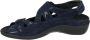 Durea 7258 E Volwassenen Platte sandalenDames Sandalen Kleur: Blauw - Thumbnail 3