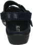 Durea 7258 215 9528 Blauw kleurige smalle dames sandalen met klittenband sluiting - Thumbnail 3