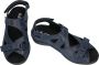 Durea 7258~H~~~~~~~~~~~~~~~~~~~~~~~~ Platte sandalenDames Sandalen Blauw - Thumbnail 3